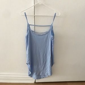 C&C Sport Light Blue Flowy Tank w/ Ladder Detail
